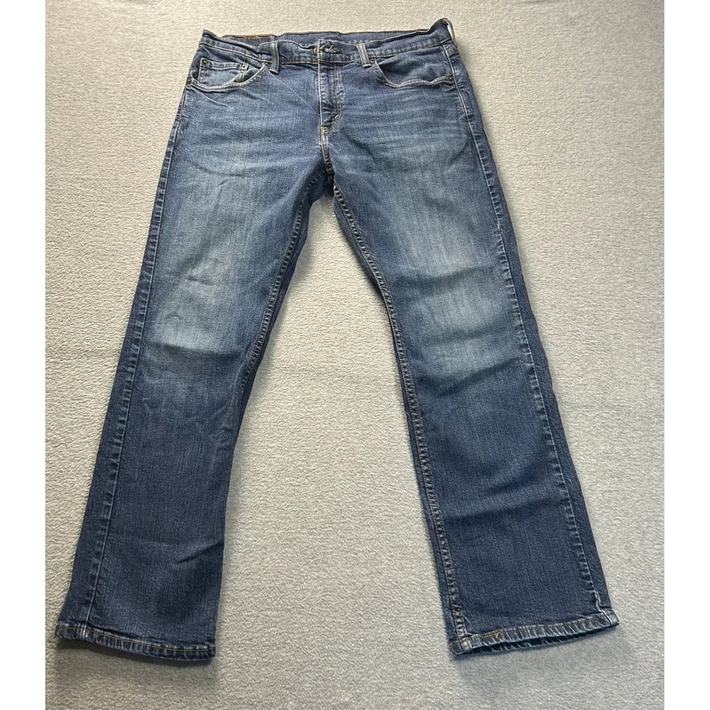 Levi's Straight Leg Jeans Mens 33x30 Blue Water<Less Medium Wash Denim Regular